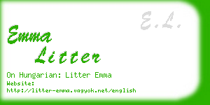 emma litter business card
